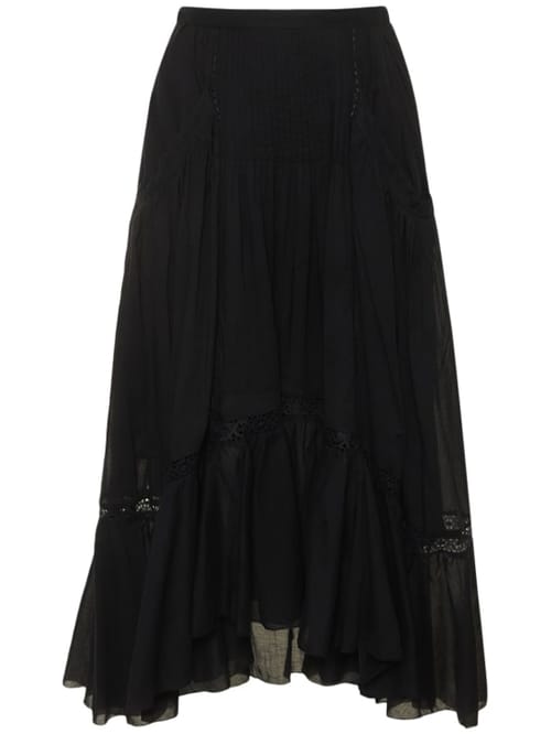 Marant Etoile: Mugiana棉质迷笛半身裙
