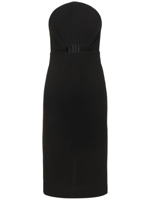Roland Mouret: Abito midi in lana con cut out