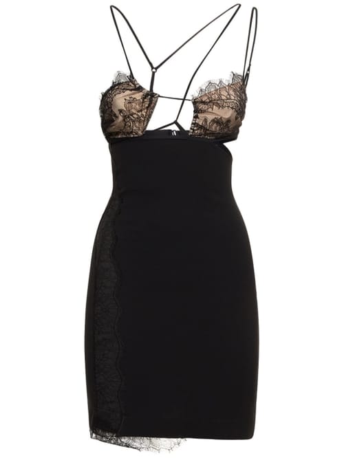 Nensi Dojaka: Minidress con cut-out e pizzo