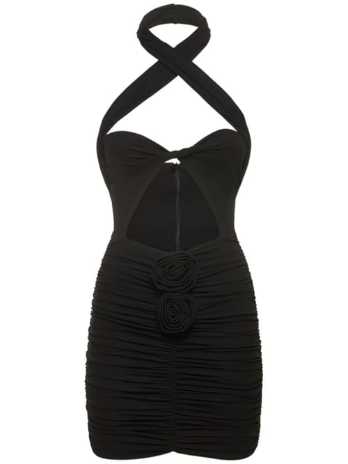 Magda Butrym: Ruched mini dress with cut-out