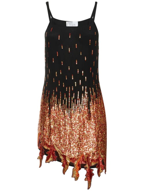 Giuseppe Di Morabito: Short dress with sequin embroidery