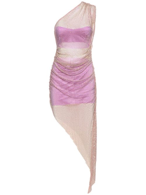 Giuseppe Di Morabito: One-shoulder asymmetric dress with crystals