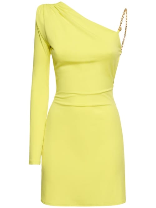 Dundas: One-Shoulder-Minikleid mit Kette