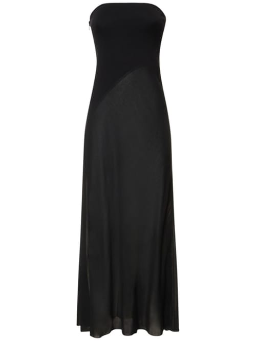 Gabriela Hearst: Merino wool strapless maxi dress