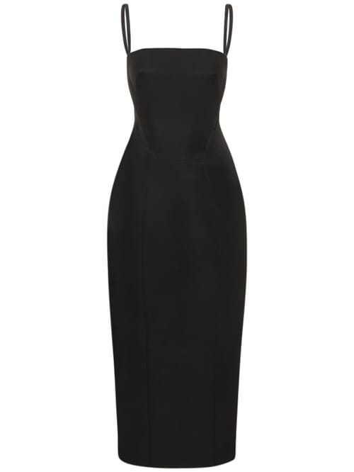 Rosie Assoulin: Contoured cotton midi sheath dress