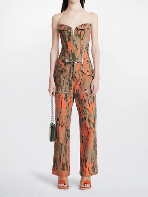 Dion Lee: 迷彩印花斜纹工装裤