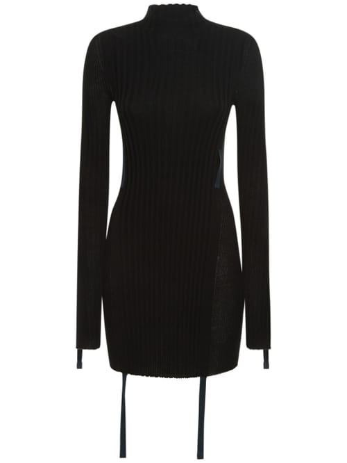 Dion Lee: Ribbed knit cotton mini dress