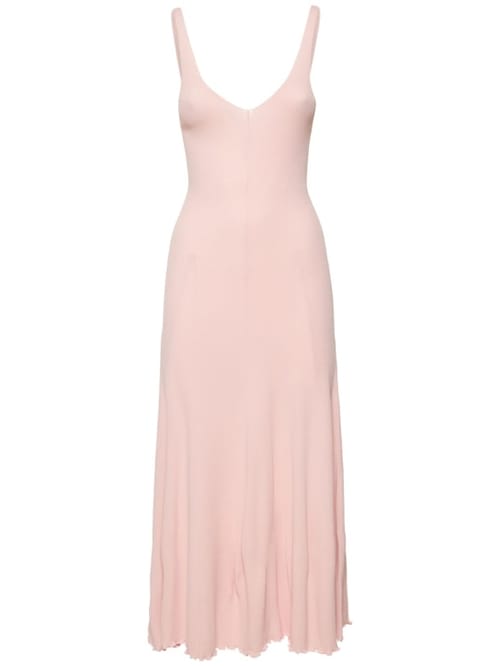 Live The Process: Langes Kleid aus Rippstrick