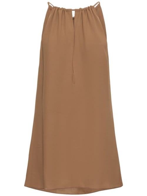 Alex Rivière Studio: Vestido corto de crepé con cuello halter