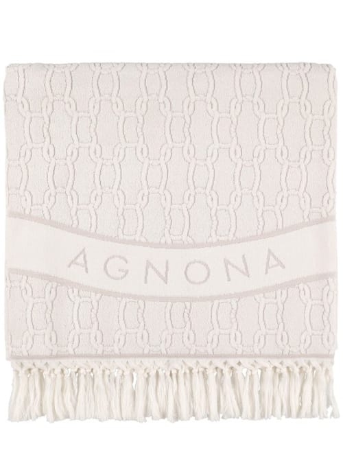 Agnona: 链条提花毛巾