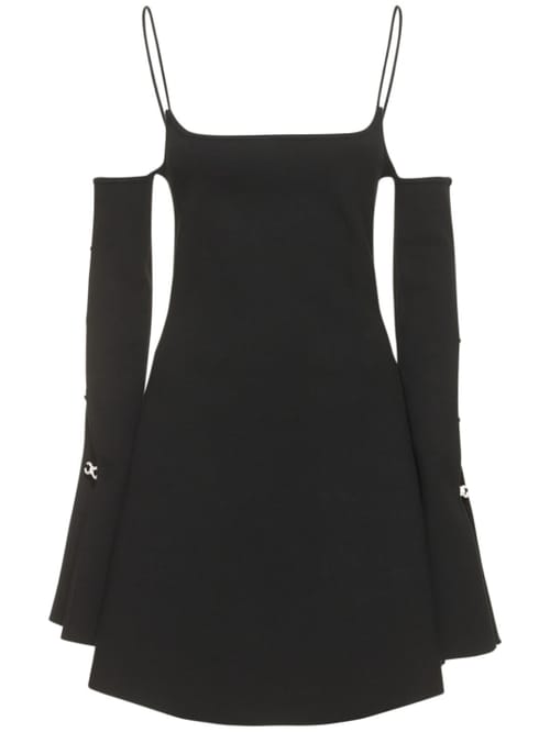 Mach & Mach: Robe courte évasée à cristaux