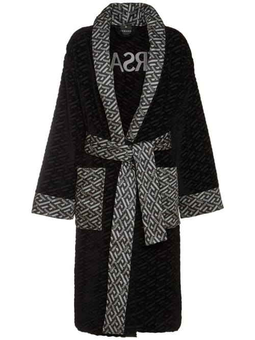 Versace: Greca Signature浴袍