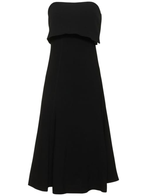 Bite Studios: Strapless maxi dress with foldover bodice