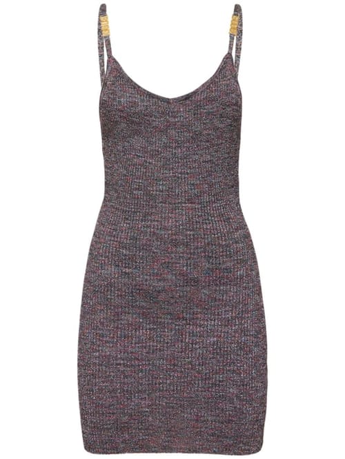 GCDS: Ribbed knit mini dress