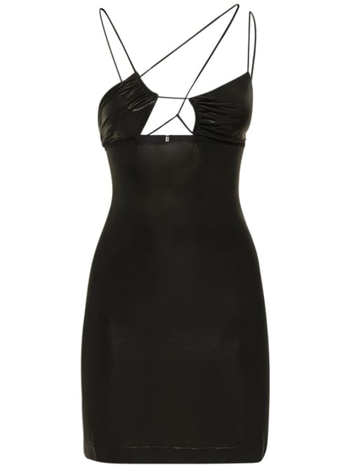 Nensi Dojaka: Miniabito in jersey con cut-out
