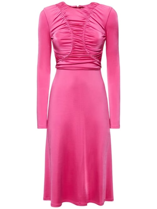 Et Ochs: Ruched jersey midi dress