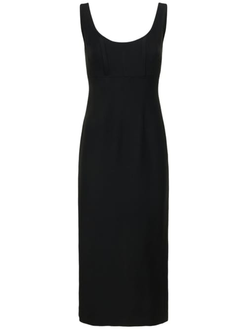 Roland Mouret: Wool and silk midi dress