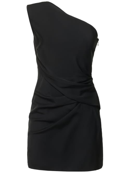 Roland Mouret: Stretch silk one-shoulder mini dress