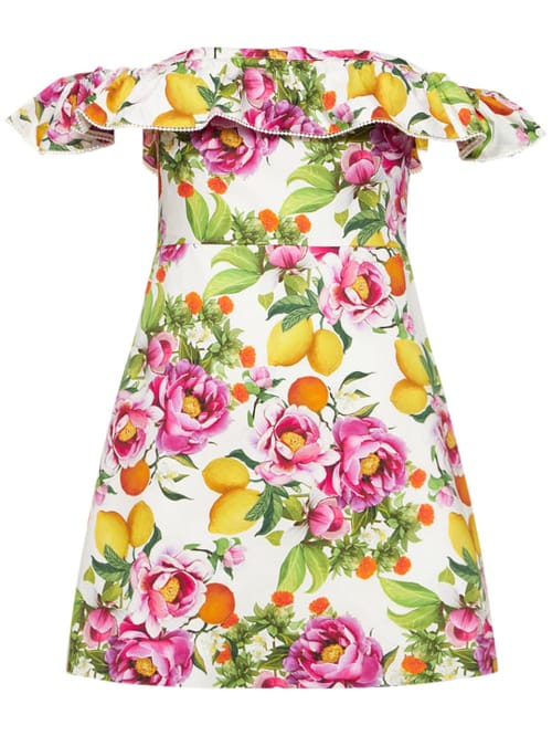 Borgo De Nor: Robe courte en coton à volants