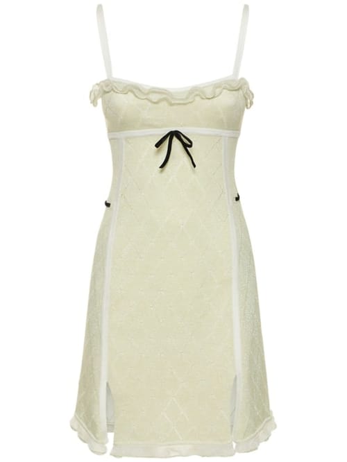 Cormio: Ausgestelltes Minikleid aus Baumwollstrick