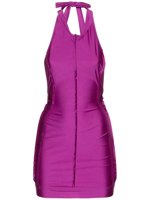 Sami Miro Vintage: Robe courte dos nu à coutures apparentes