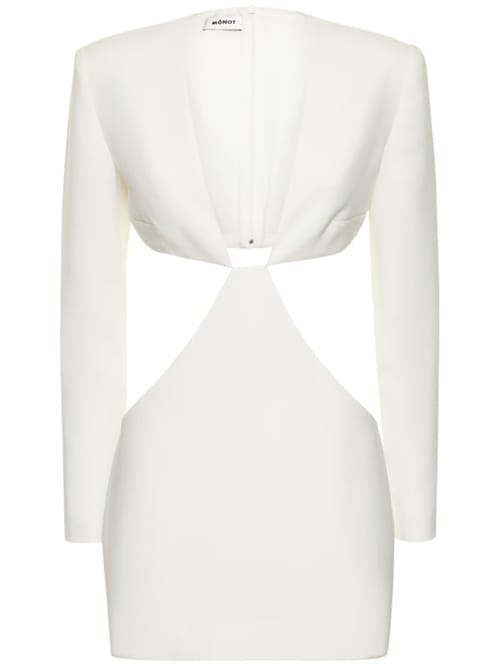 Mônot: Cut-out cr pe mini dress