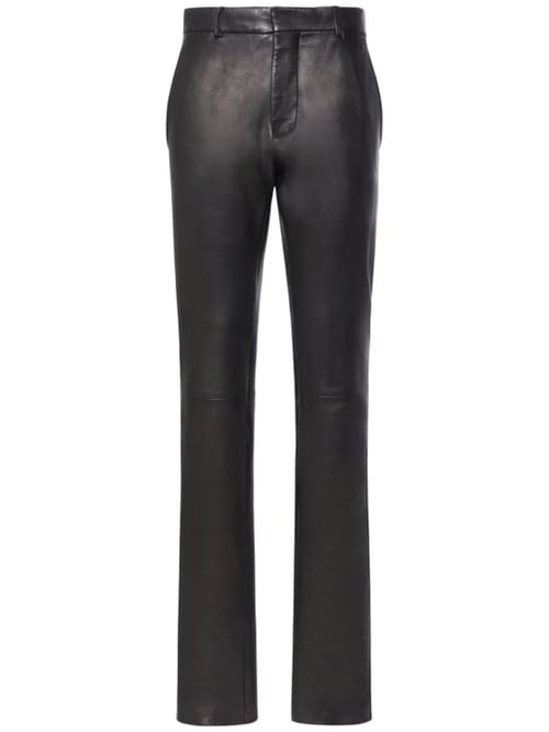 Ann Demeulemeester: Shania中腰皮革紧身裤