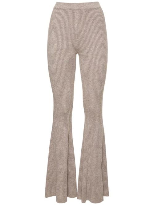 Michael Kors Collection: 羊绒罗纹针织喇叭裤