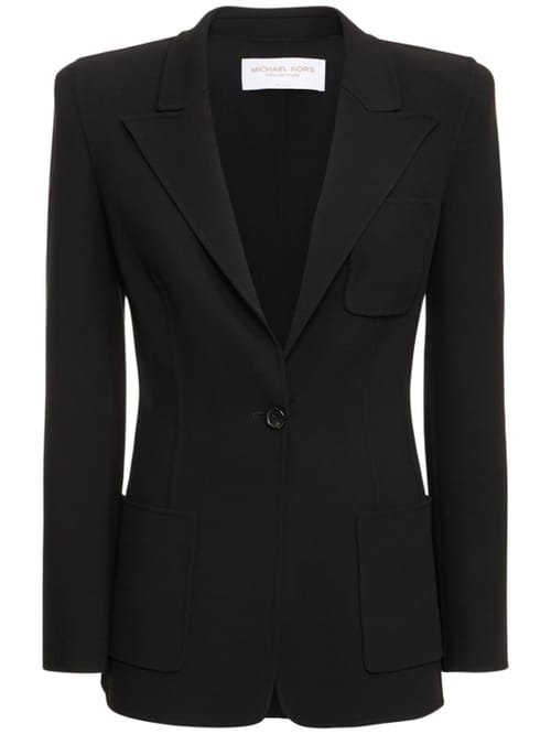 Michael Kors Collection: 弹力羊毛绉纱夹克