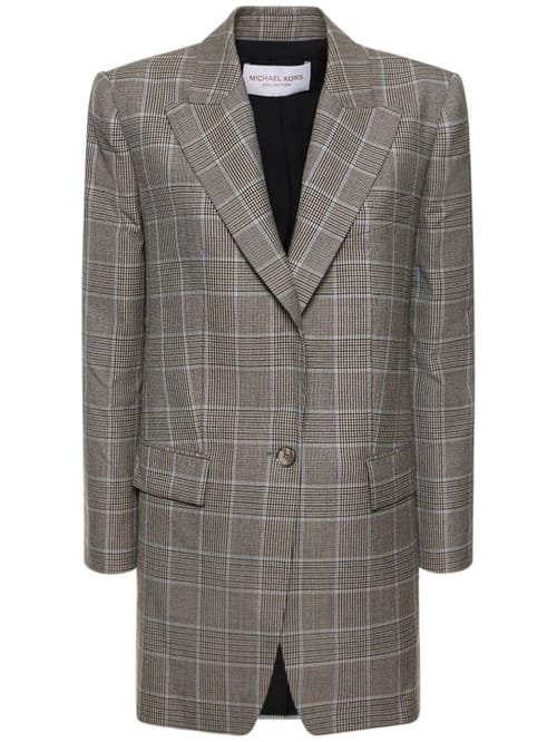 Michael Kors Collection: Darcy精裁羊毛绉纱西服夹克