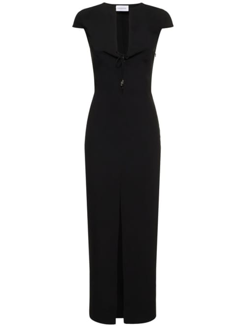 16arlington: Cr pe maxi dress with slit