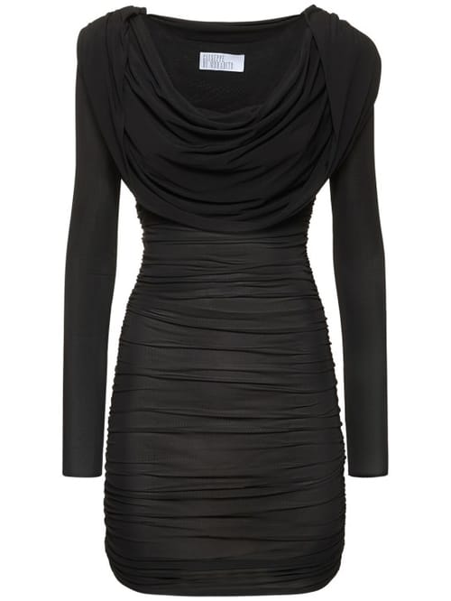 Giuseppe Di Morabito: Draped hooded mini dress