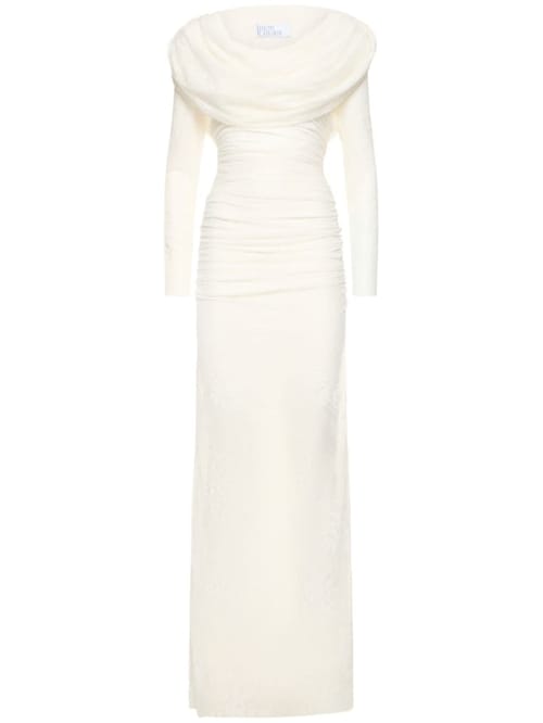 Giuseppe Di Morabito: Long Dress with Draped Neckline