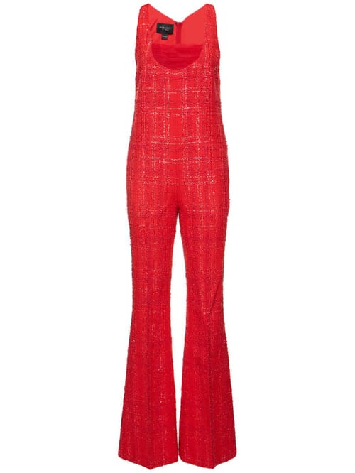 Giambattista Valli: 金银丝花呢无袖连身裤