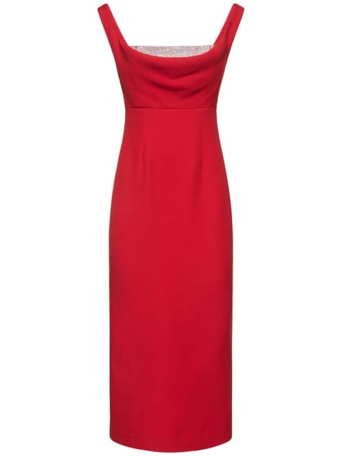 Roland Mouret: Abito midi in lana e seta