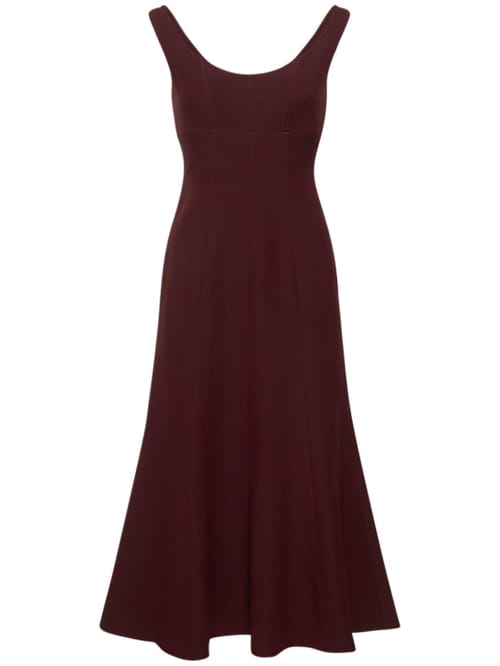 Roland Mouret: Midikleid aus Wolle und Seide