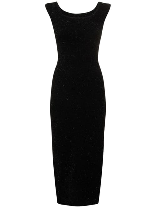 Galvan: Robe midi à fente