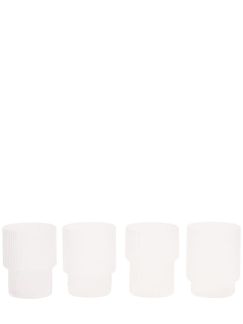 Ferm Living: Ripple玻璃杯4个套装