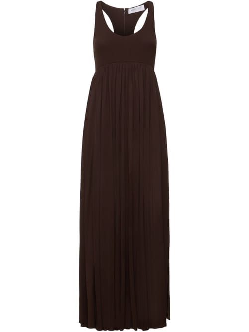 Michael Kors Collection: Abito lungo plissettato in jersey