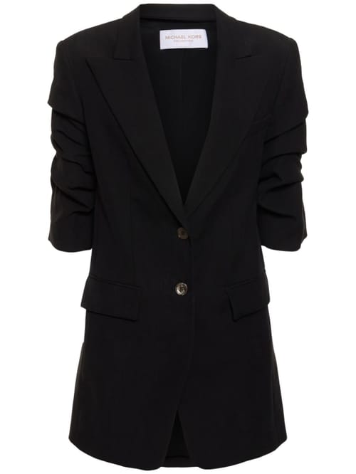 Michael Kors Collection: 亚麻单排扣西服夹克