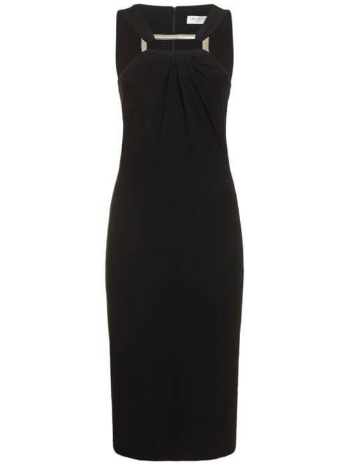Michael Kors Collection: Abito midi in jersey con dettaglio metallico