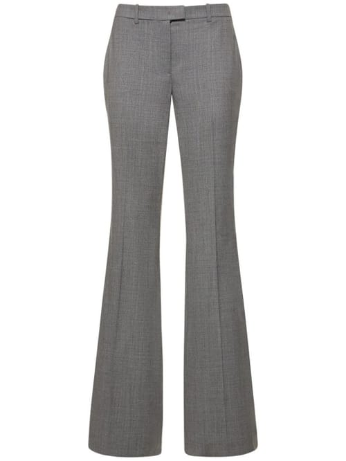 Michael Kors Collection: Haylee中腰羊毛喇叭裤