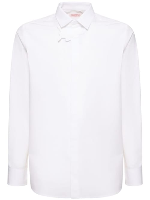 Valentino: Cotton shirt w/ flower
