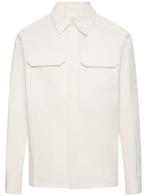 Jil Sander: 棉质华达呢衬衫