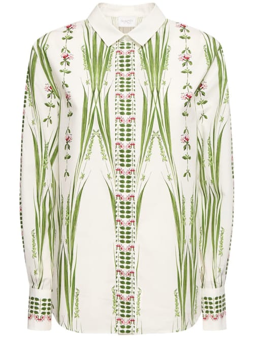 Giambattista Valli: 印花棉质府绸衬衫