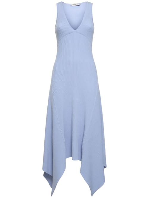SIMKHAI: Abito midi in maglia a coste