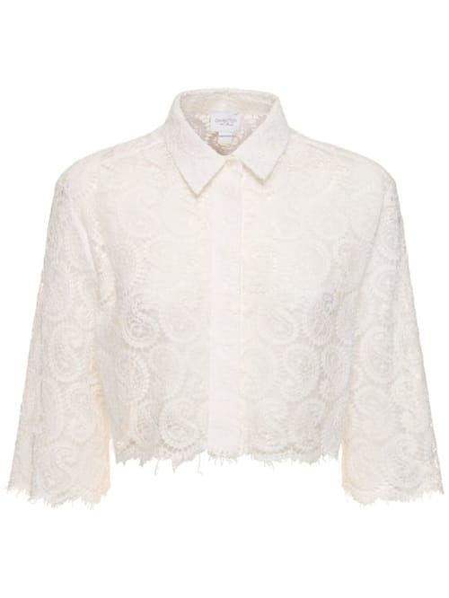 Giambattista Valli: 佩斯里印花蕾丝衬衫
