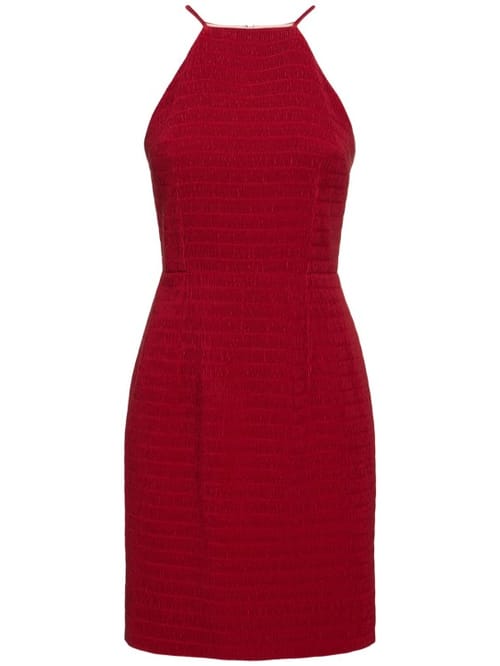 Emilia Wickstead: Pliss  halterneck mini dress