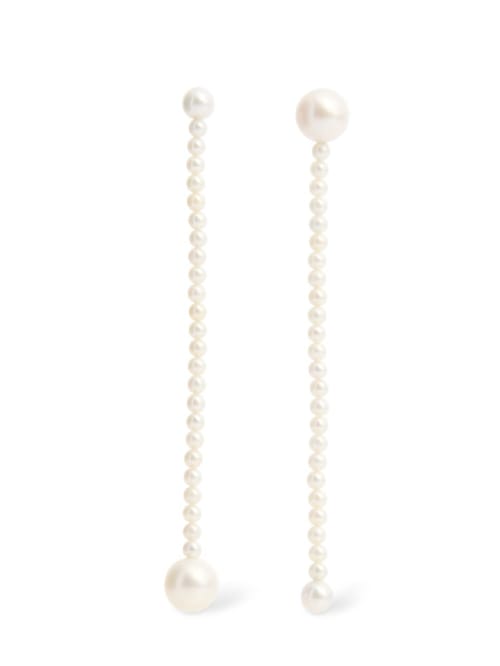 Sophie Bille Brahe: Corinne Grande 14k黄金&珍珠耳环