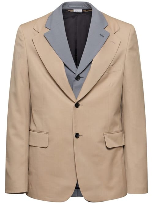 Comme des Garçons Homme Plus: 羊毛双层西服夹克
